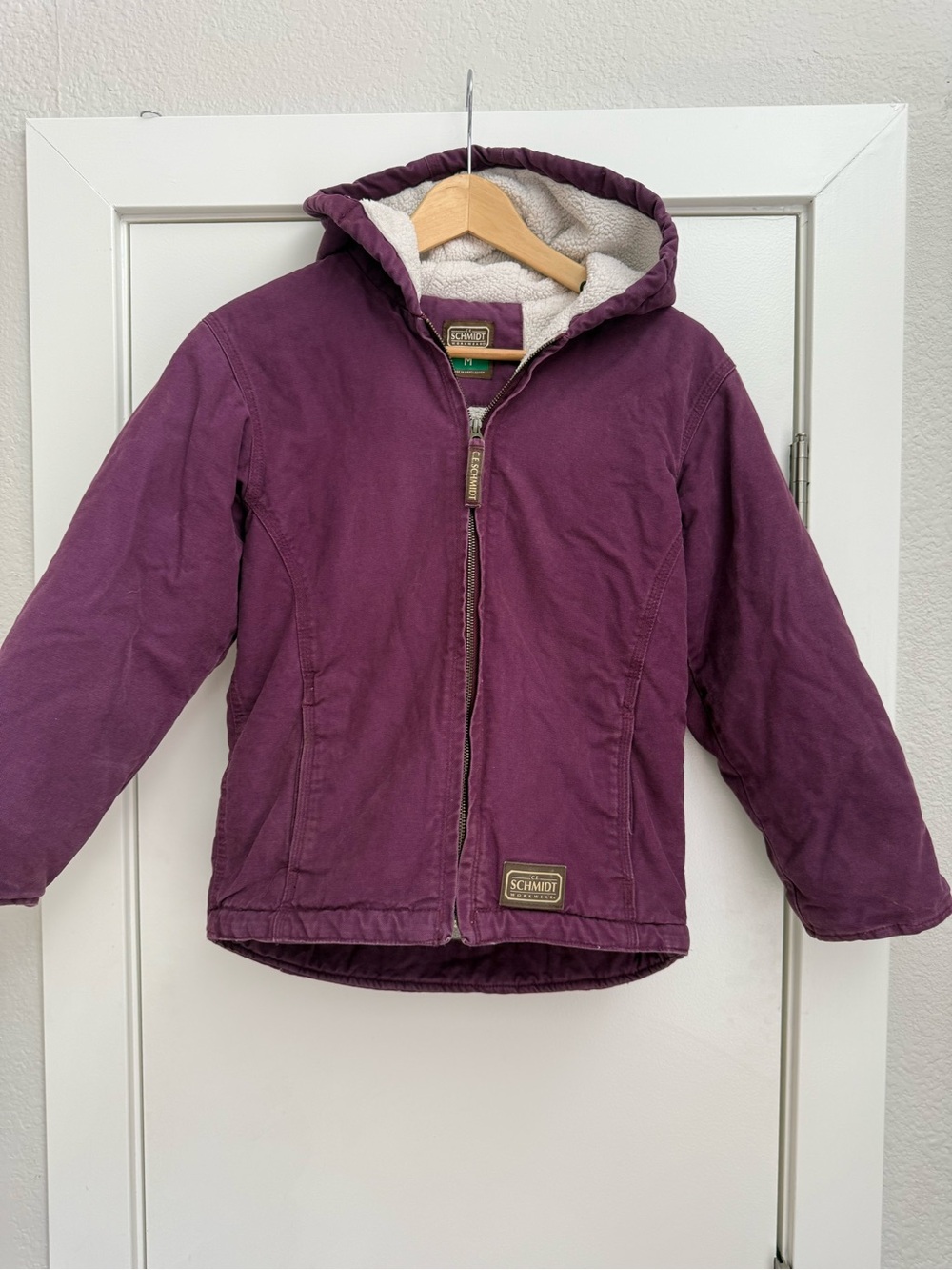 Schmidt girls eggplant work coat